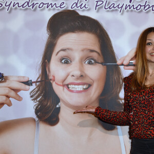 Exclusif - Séverine Ferrer au One Woman Show de l'humoriste E.Poux "Le syndrome du Playmobil" au Casino de Paris, France, le 15 avril 2019. © Giancarlo Gorassini/Bestimage 