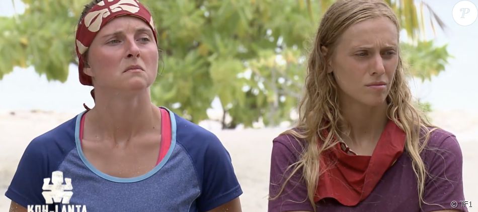 Laure et Maxine dans "Koh-Lanta, Les Armes secrètes" sur TF1.
