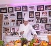 Exclusif - Le chef Christophe Leroy lors d'une soirée blanche dans un appartement à Paris. © Rachid Bellak / LMS / Bestimage 