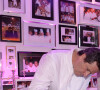 Exclusif - Le chef Christophe Leroy, Bernard Werber, Patrick Poivre d'Arvor lors d'une soirée blanche dans un appartement à Paris le 1er juillet 2020. © Rachid Bellak / LMS / Bestimage 