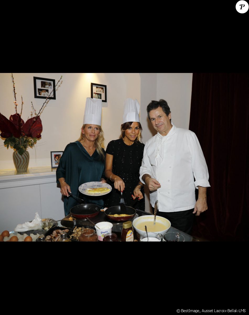 Exclusif - Le chef Christophe Leroy et guest lors de la soirée Crêpes Party chez Christophe Leroy à Paris, France, le 4 février 2020. © Ausset Lacroix-Bellak-LMS/Bestimage
