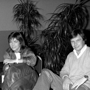 Veronique Jannot et Didier Pironi sont invites a l'emission "Le Grand Echiquier" en 1983.