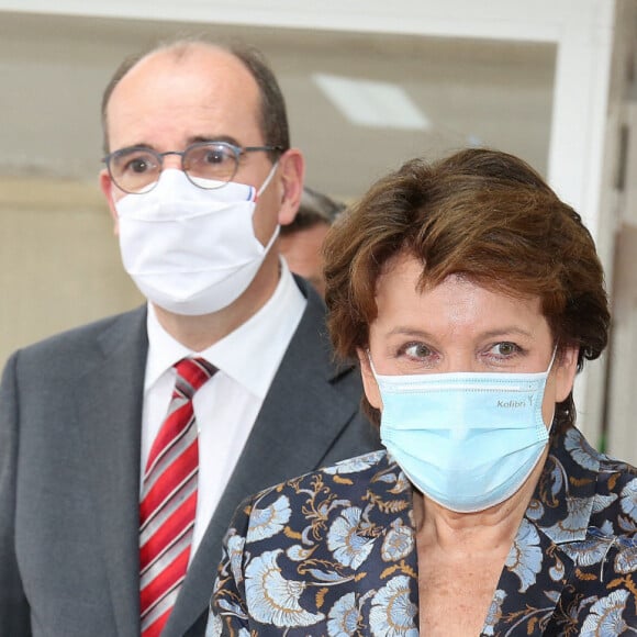 Visite du Mobilier National pour les Journées européennes du patrimoine en présence du Premier ministre Jean Castex et Roselyne Bachelot Ministre de la Culture à Paris le 19 septembre 2020.