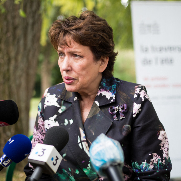 Roselyne Bachelot, ministre de la Culture - Conférence de presse après la présentation du programme "La traversée de l'été" au collège Sophie Germain Cronenbourg à Strasbourg, l'année dernière. © Tiziano Da Silva / Bestimage