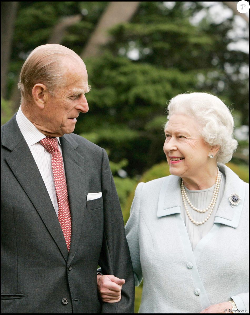 Le Duc d'Edimbourg et sa femme Elizabeth II.
