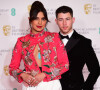 Priyanka Chopra et Nick Jonas - 74e cérémonie des BAFTA Film Awards au Royal Albert Hall de Londres. Le 11 avril 2021. @ Ian West/PA Wire