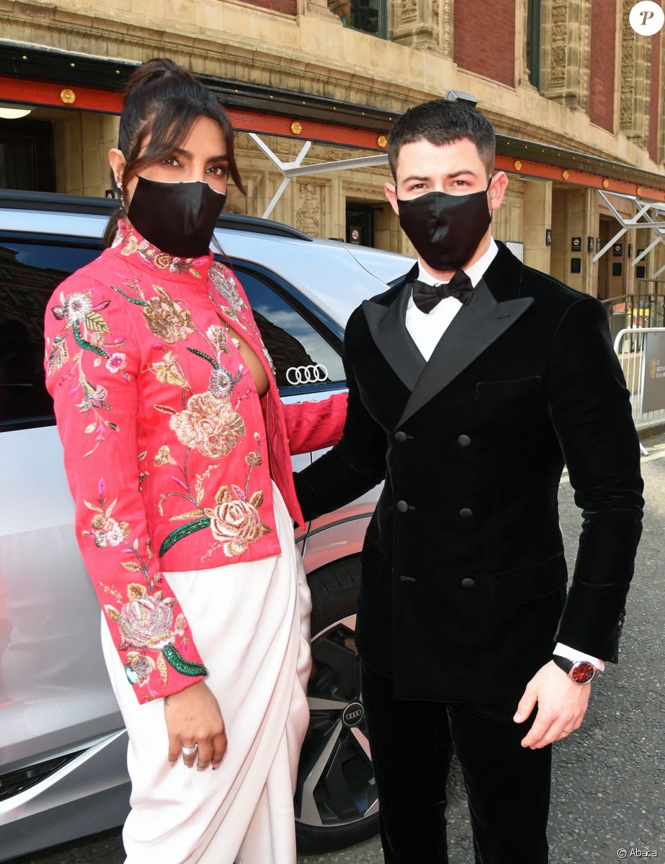 Priyanka Chopra et Nick Jonas - 74e cérémonie des BAFTA Film Awards au Royal Albert Hall de Londres. Le 10 avril 2021. @ JP Offord/Avalon/ABACAPRESS.COM