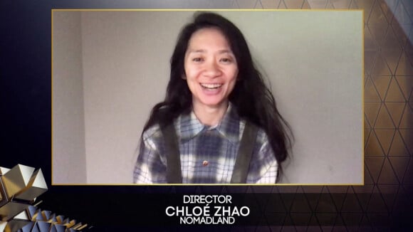 Chloé Zhao - 74e cérémonie des BAFTA Film Awards au Royal Albert Hall de Londres. Le 10 avril 2021. @ Christian Barrett/Avalon/ABACAPRESS.COM