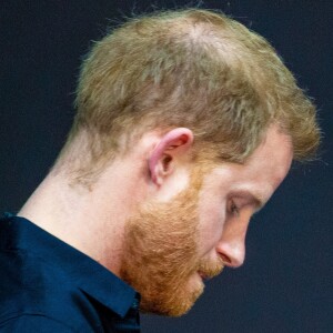 Le prince Harry se déplace à La Haye quelques jours après la naissance de son premier enfant Archie pour une conférence pour la prochaine compétition Invictus Games qui se déroulera aux Pays-Bas. La Haye, le 9 mai 2019.