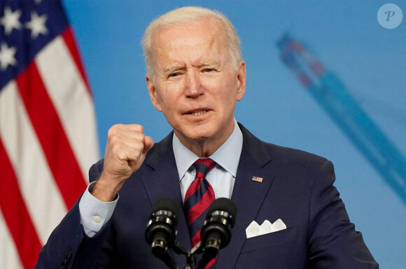 Le président Joe Biden prononce un discours sur les investissements du Plan pour l'emploi américain à la Maison Blanche à Washington le 7 avril 2021.