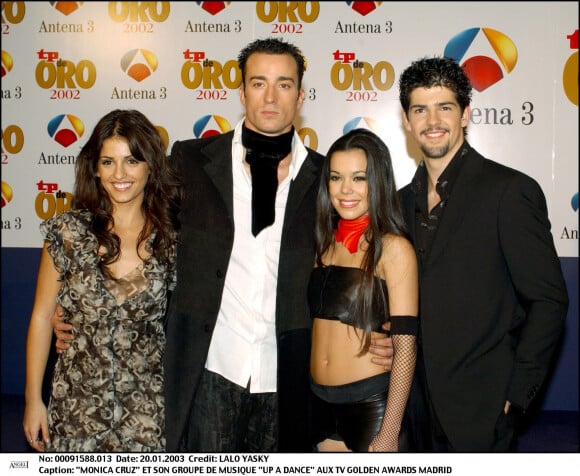 Monica Cruz, Pablo Puyol, Beatriz Luengo et Miguel Angel Munoz aux TV Golden Awards. Madrid.