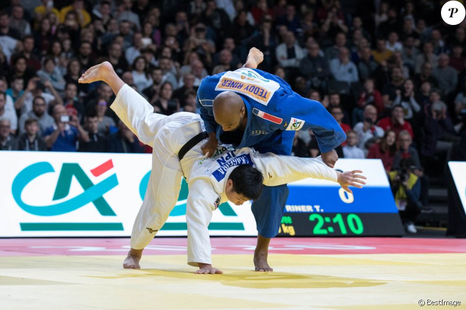Teddy Riner lors du Paris Grand Slam Judo 2020 à l ...