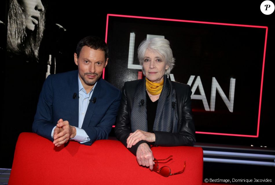 Exclusif - Enregistrement de l'émission "Le Divan" présentée par Marc-Olivier Fogiel avec Françoise Hardy en invitée, le 29 janvier 2016. © Dominique Jacovides / Bestimage