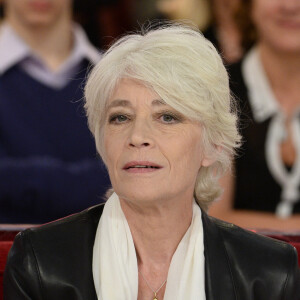 Francoise Hardy - Enregistrement de l'émission "Vivement Dimanche" à Paris le 24 septembre 2013.