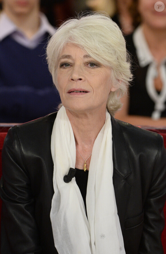 Francoise Hardy - Enregistrement de l'émission "Vivement Dimanche" à Paris le 24 septembre 2013.
