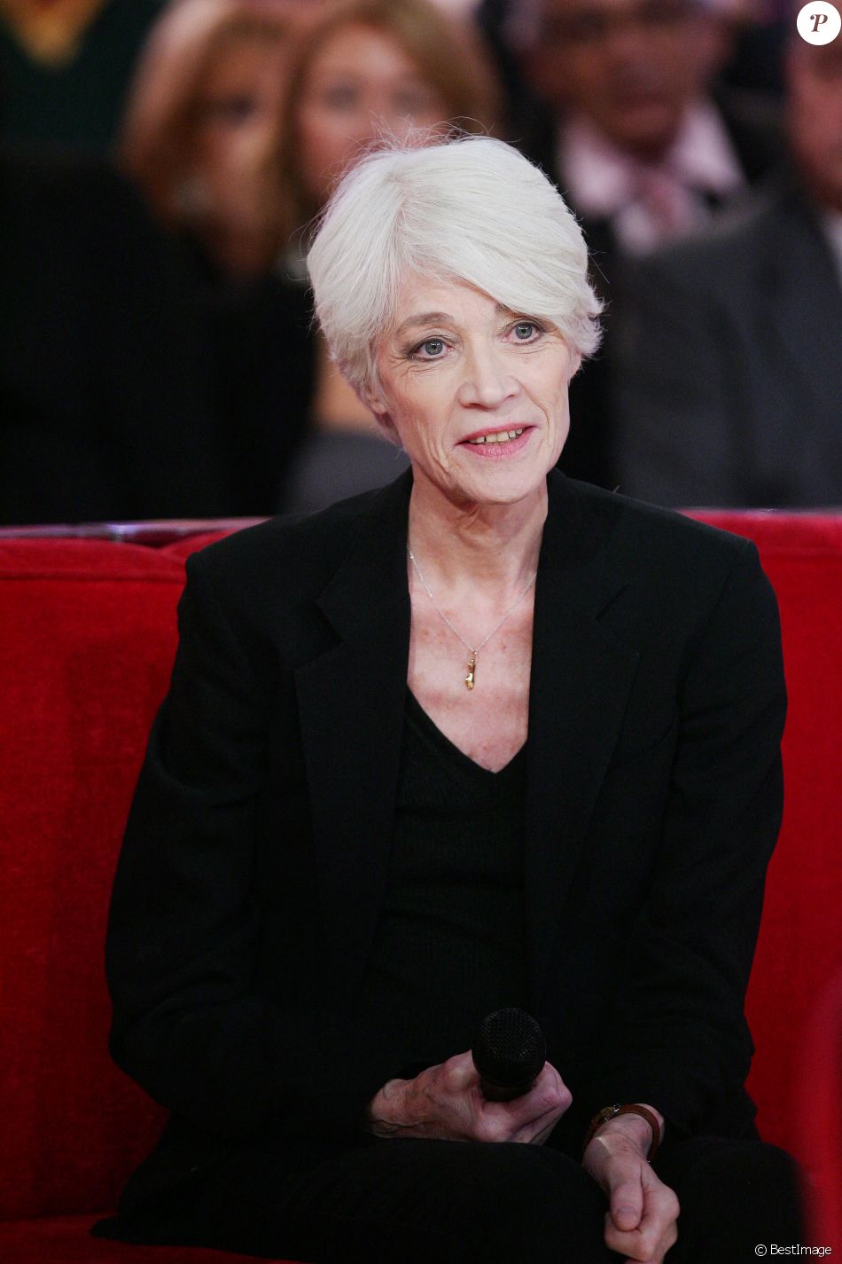 Francoise Hardy - Enregistrement de l'émission "Vivement Dimanche", le 30 octobre 2012.