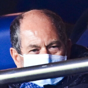 Nicolas Sarkozy dans les tribunes lors du match de quart de finale de la Ligue des Champions opposant le Paris Saint-Germain au Bayern Munich au Parc des Princes à Paris, le 13 avril 2021. © Jean-Baptiste Autissier/Panoramic/Bestimage