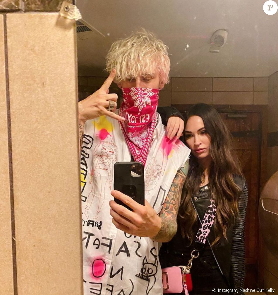 Megan Fox et son compagnon Machine Gun Kelly. Septembre 2020.