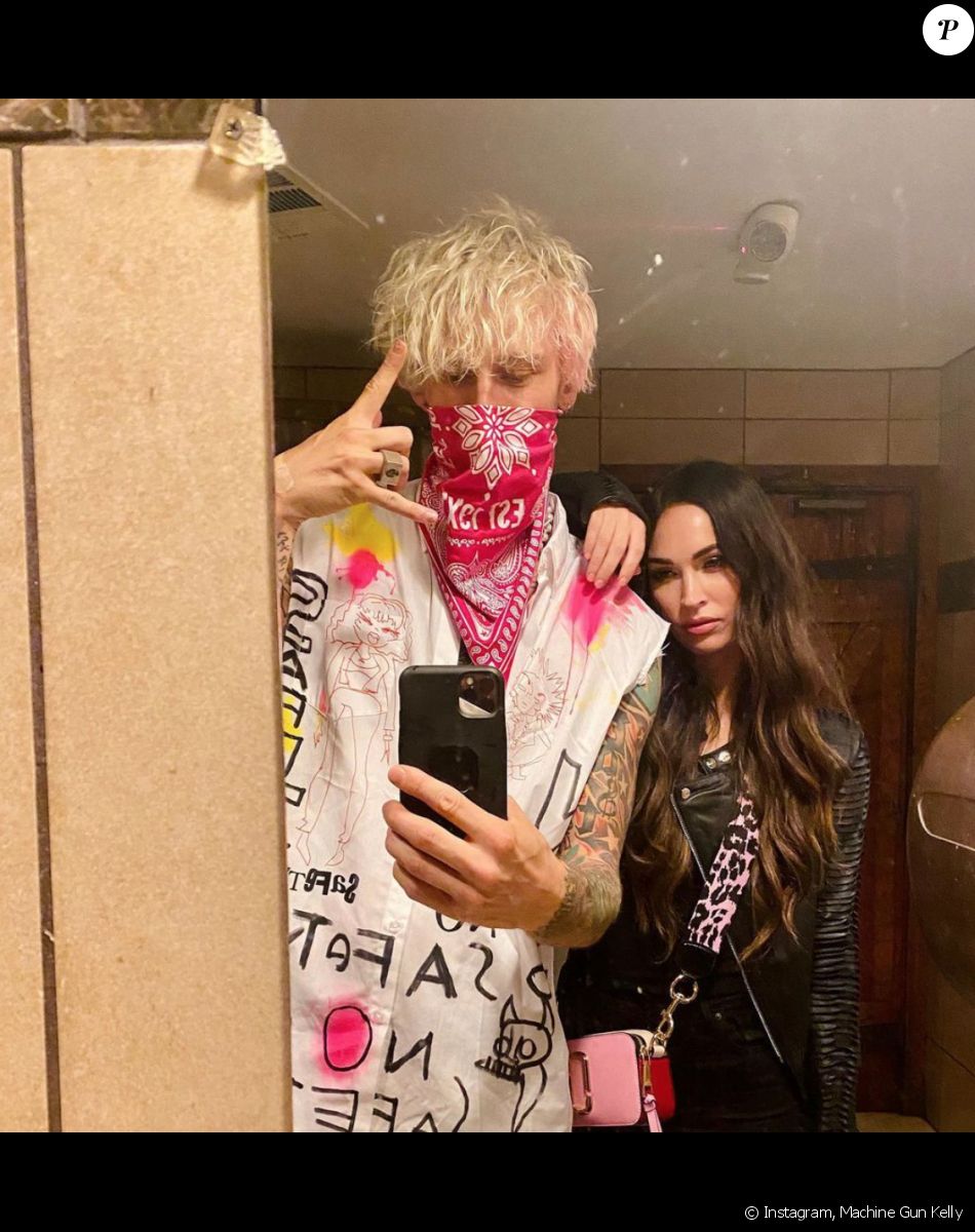 Megan Fox et son compagnon Machine Gun Kelly. Septembre 2020.