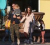 Exclusif - Megan Fox et Brian Austin Green emmènent leurs enfants Bodhi, Noah et Journey passer la journée chez Color Me Mine à Los Angeles, le 17 février 2019