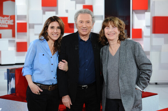 Exclusif - Nathalie Levy, Michel Drucker et Jane Birkin - Enregistrement de l'émission Vivement dimanche au studio Gabriel, presentée par Michel Drucker . Diffusion sur France 2 le 18/04/2021 . © Guillaume Gaffiot / Bestimage