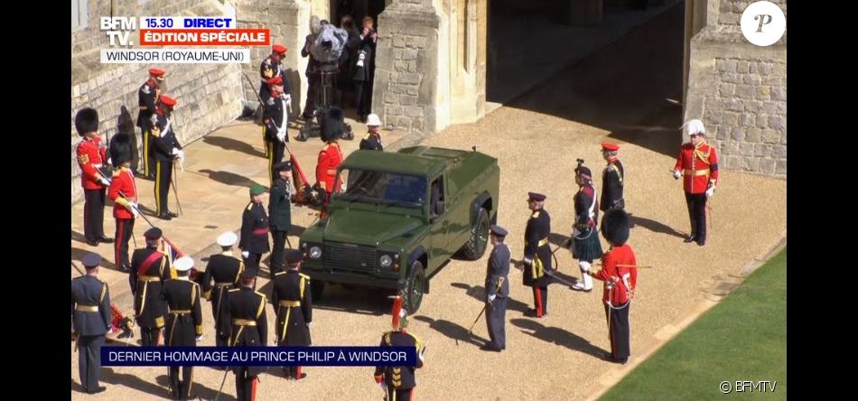 Obsèques du prince Philip le 17 avril 2021 au château de Windsor.