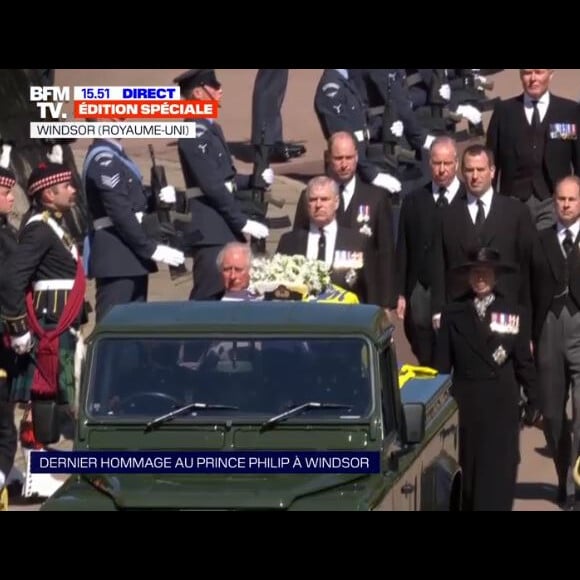 Obsèques du prince Philip le 17 avril 2021 au château de Windsor.