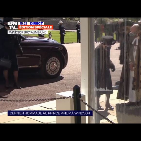 Obsèques du prince Philip le 17 avril 2021 au château de Windsor.