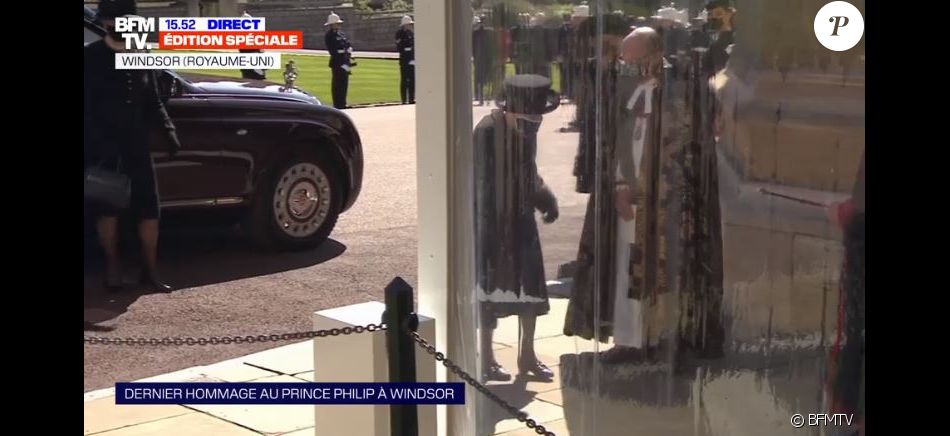 Obsèques du prince Philip le 17 avril 2021 au château de Windsor.