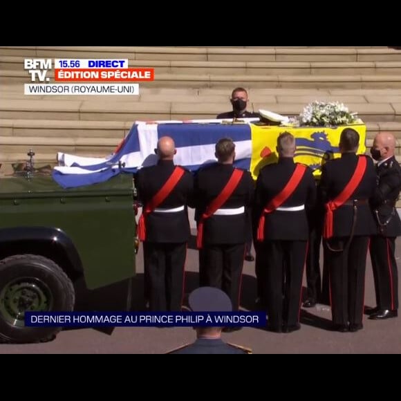 Obsèques du prince Philip le 17 avril 2021 au château de Windsor.