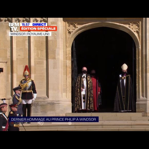 Obsèques du prince Philip le 17 avril 2021 au château de Windsor.