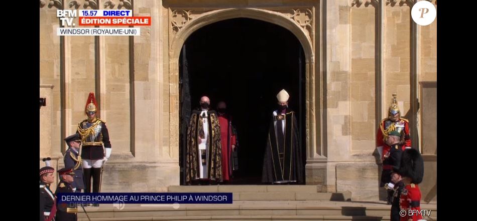 Obsèques du prince Philip le 17 avril 2021 au château de Windsor.