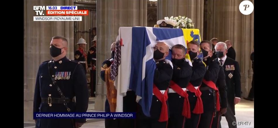 Obsèques du prince Philip le 17 avril 2021 au château de Windsor.