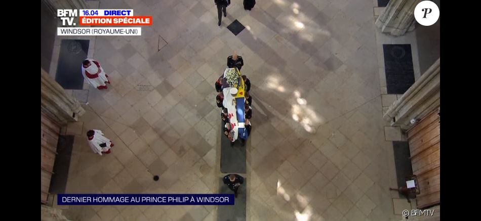 Obsèques du prince Philip le 17 avril 2021 au château de Windsor.