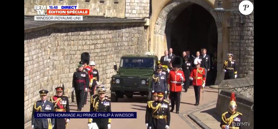 Obsèques du prince Philip le 17 avril 2021 au château de Windsor.