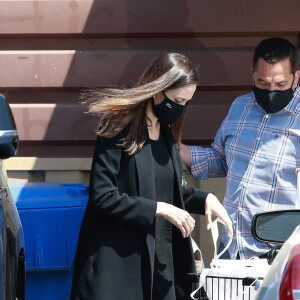 Angelina Jolie fait des courses à Los Feliz, le 15 avril 2021.