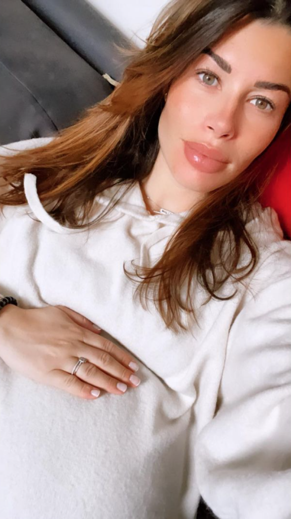 Fanny Skalli, enceinte de son premier enfant. Février 2021.