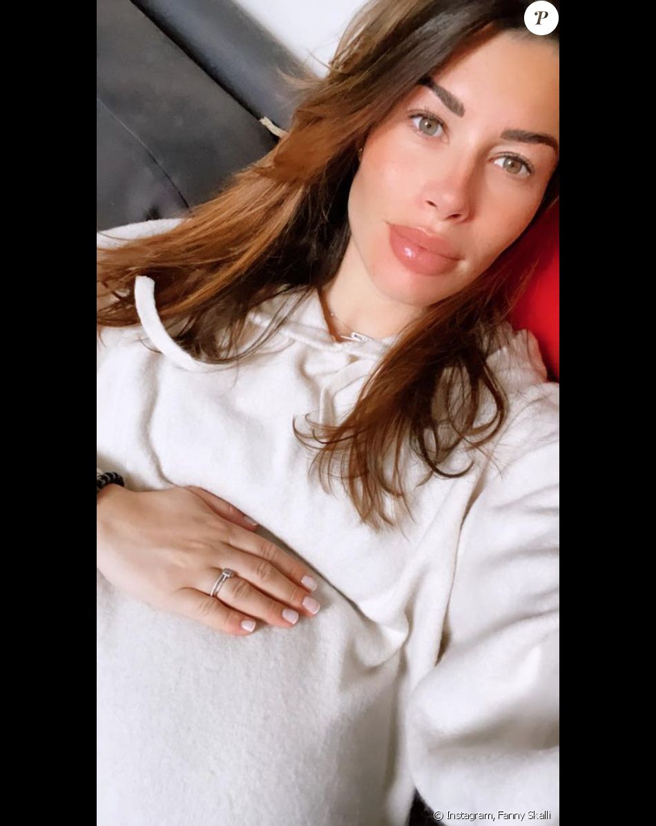 Fanny Skalli, enceinte de son premier enfant. Février 2021.