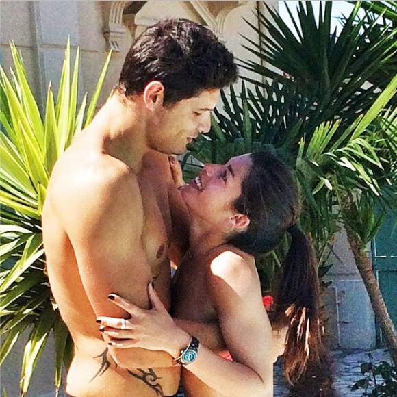 Fanny Skalli et Florent Manaudou. Juin 2014.