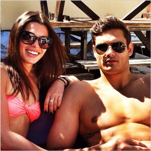 Fanny Skalli et Florent Manaudou. Mai 2014