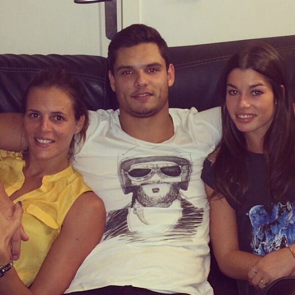 Laure et Florent Manaudou avec Fanny Skalli le 5 novembre 2013.