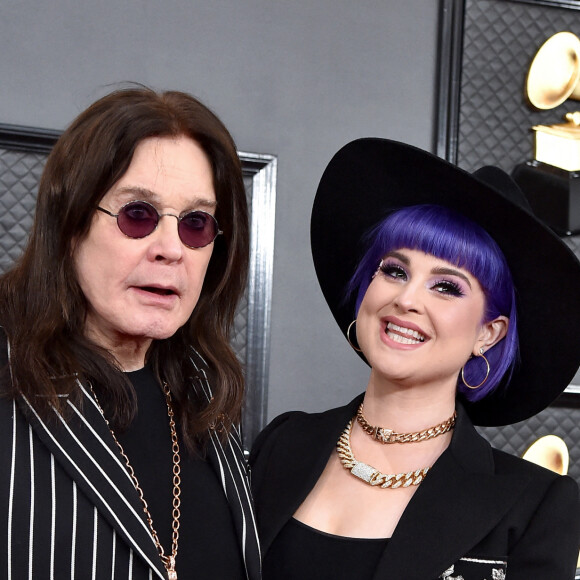 Ozzy Osbourne et sa fille Kelly Osbourne - 62ème soirée annuelle des Grammy Awards à Los Angeles, le 26 janvier 2020.