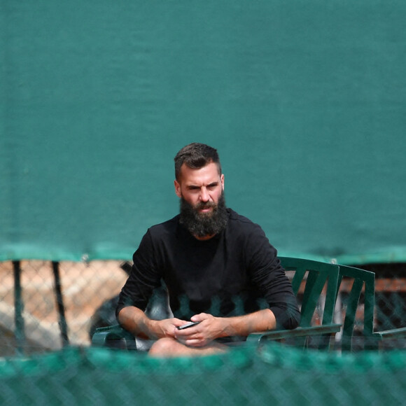 Benoît Paire lors du tournoi de tennis Rolex Monte Carlo Masters 2021 le 11 avril 2021. © Antoine Couvercelle / Panoramic / Bestimage