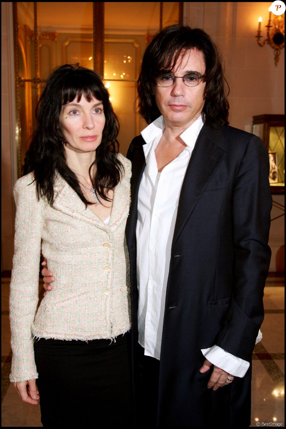Jean-Michel Jarre et Anne Parillaud à Paris en 2006.