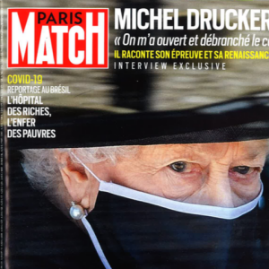 Anne Parillaud dans le magazine "Paris Match" du 22 avril 2021.