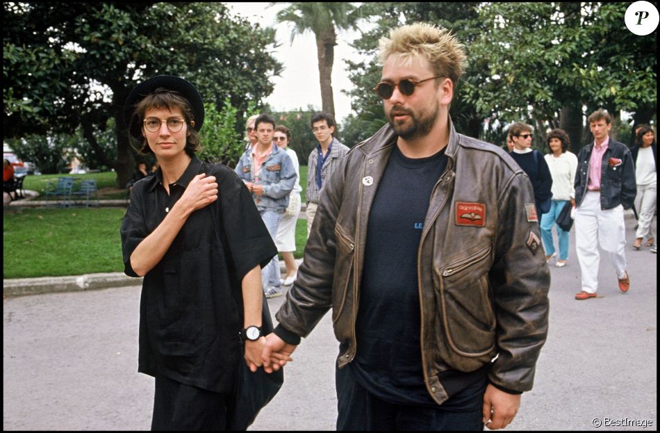 Anne Parillaud et Luc Besson au Festival de Cannes en 1988.