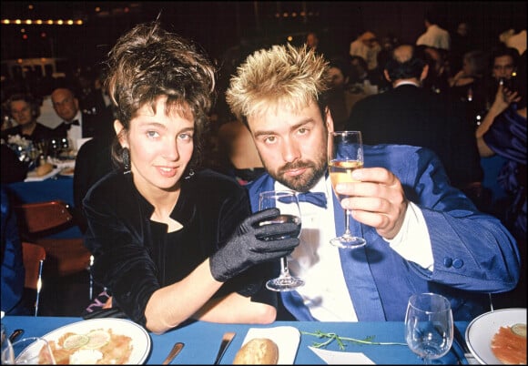 Anne Parillaud et Luc Besson au Festival de Cannes en 1988.