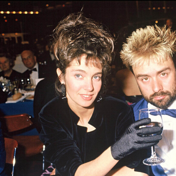 Anne Parillaud et Luc Besson au Festival de Cannes en 1988.
