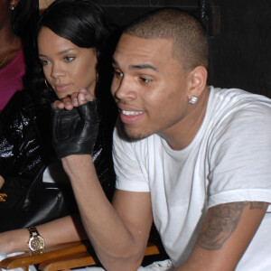 Archive - Chris Brown et Rihanna sur le tournage du clip vidéo Shawty Get Loose à Miami, le 28 décembre 2007.