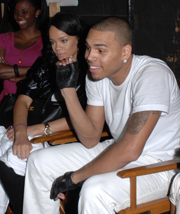 Archive - Chris Brown et Rihanna sur le tournage du clip vidéo Shawty Get Loose à Miami, le 28 décembre 2007.